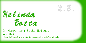 melinda botta business card